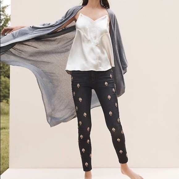 Anthropologie’s Pilcro & the letterpress Script Embellished Jeans - Picture 5 of 12